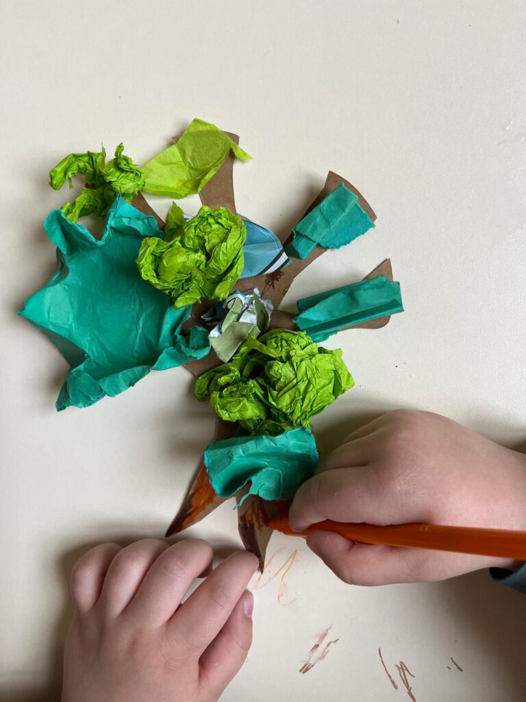Création réalisée pendant un atelier pédagogique
